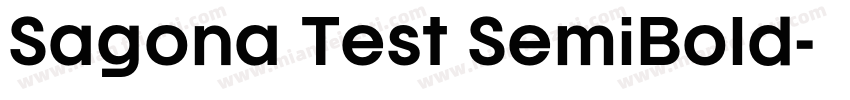 Sagona Test SemiBold字体转换
